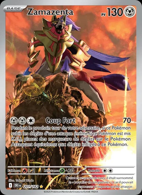 Zamazenta — Rivalités Destinées 201 French Pokémon card