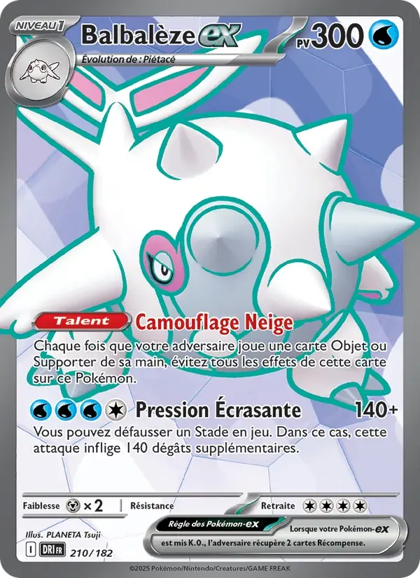 Balbalèze-ex — Rivalités Destinées 210 French Pokémon card