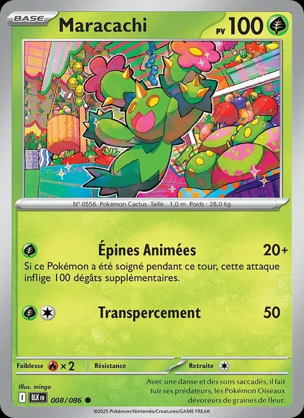 Maracachi — Foudre Noire 8 French Pokémon card