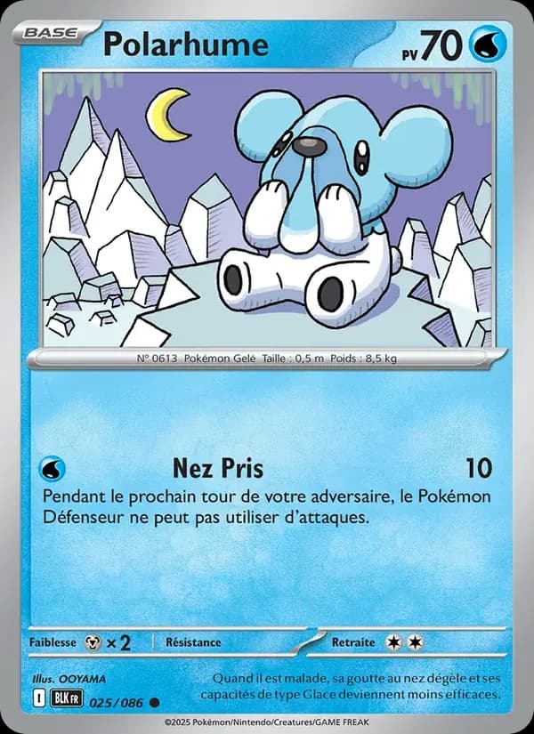 Polarhume — Foudre Noire 25 French Pokémon card