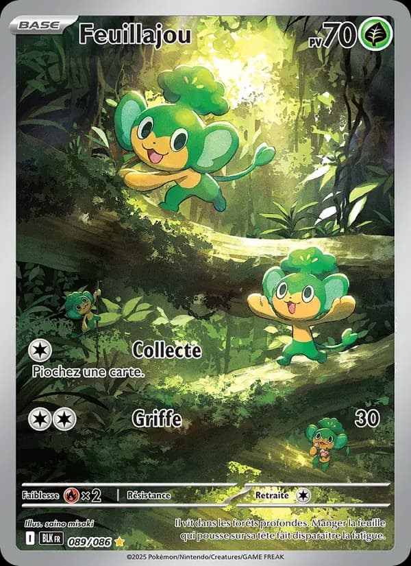 Feuillajou — Foudre Noire 89 French Pokémon card