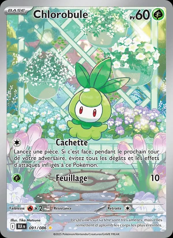 Chlorobule — Foudre Noire 91 French Pokémon card