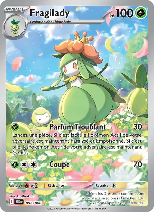Fragilady — Foudre Noire 92 French Pokémon card