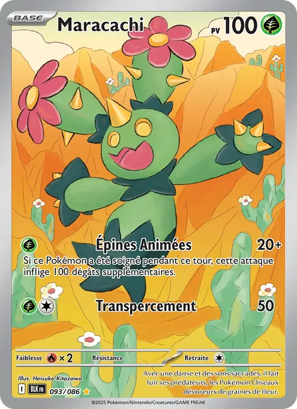 Maracachi — Foudre Noire 93 French Pokémon card