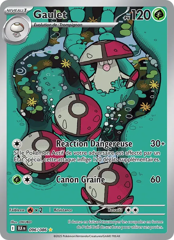Gaulet — Foudre Noire 96 French Pokémon card