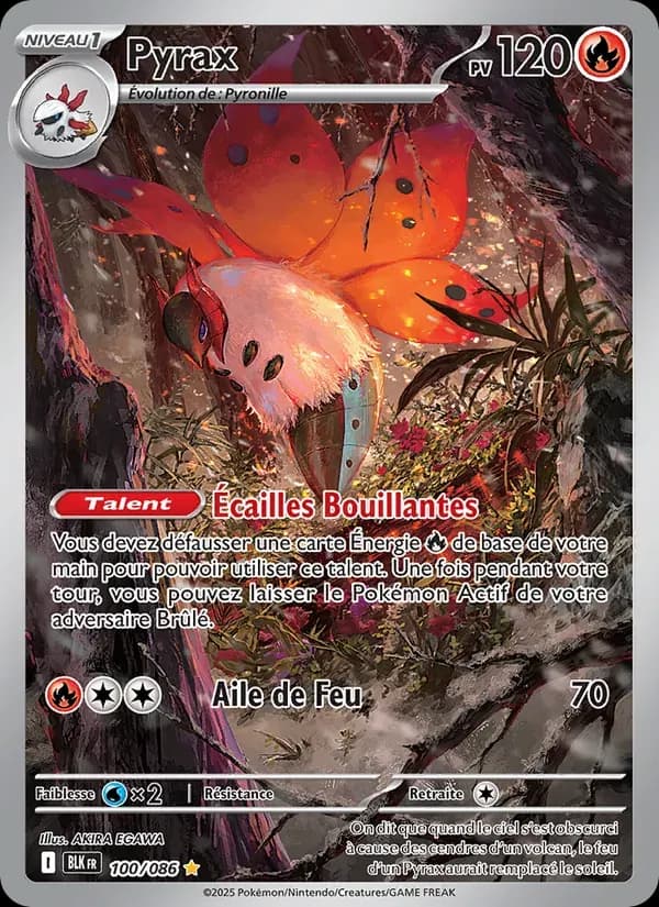 Pyrax — Foudre Noire 100 French Pokémon card