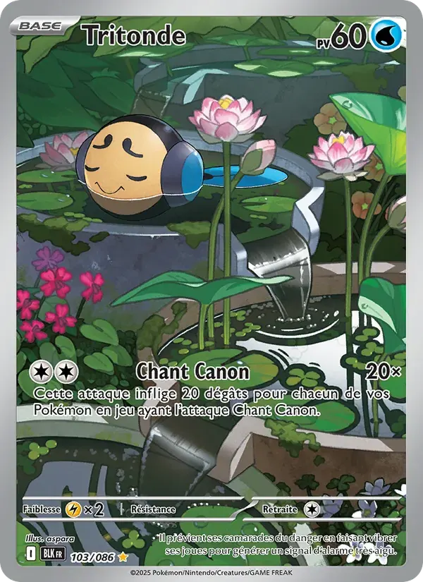 Tritonde — Foudre Noire 103 French Pokémon card