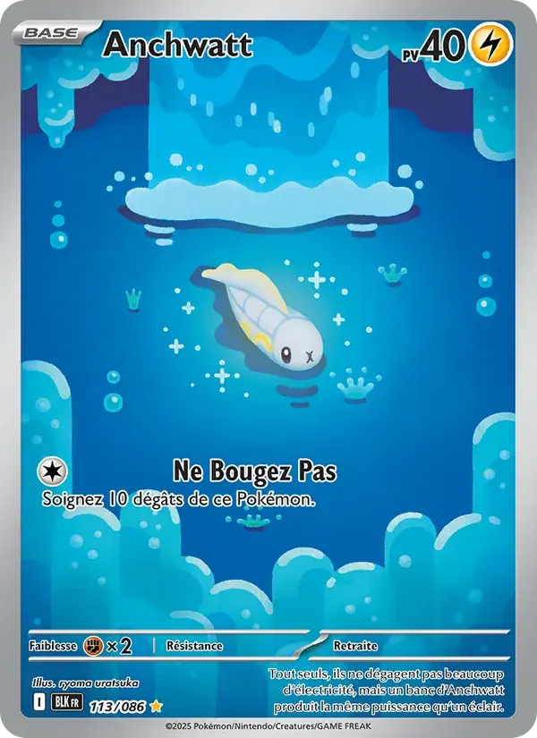 Anchwatt — Foudre Noire 113 French Pokémon card