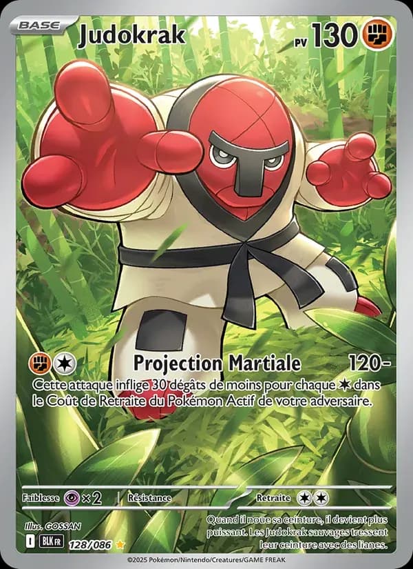 Judokrak — Foudre Noire 128 French Pokémon card