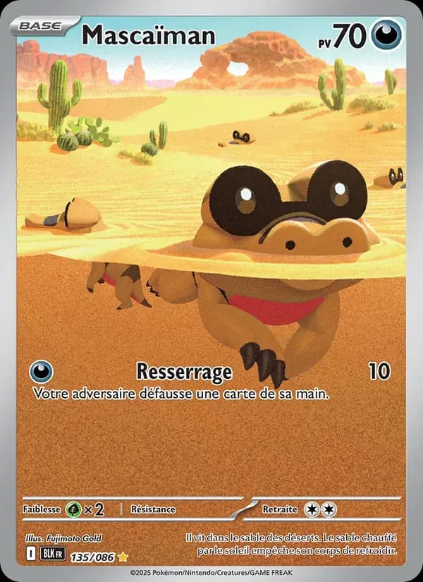 Mascaïman — Foudre Noire 135 French Pokémon card