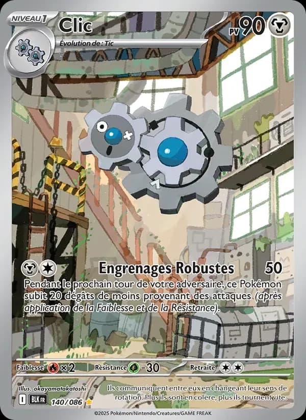 Clic — Foudre Noire 140 French Pokémon card