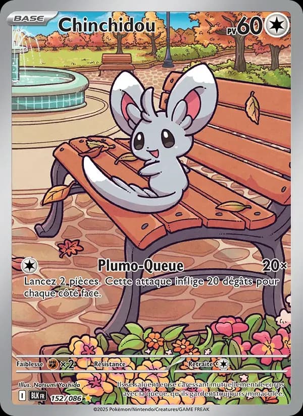 Chinchidou — Foudre Noire 152 French Pokémon card