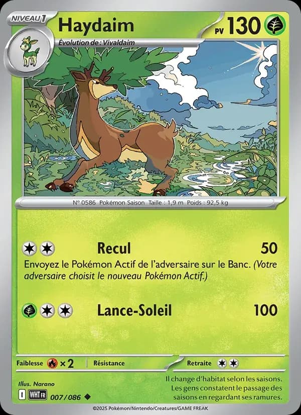 Haydaim — Flamme Blanche 7 French Pokémon card