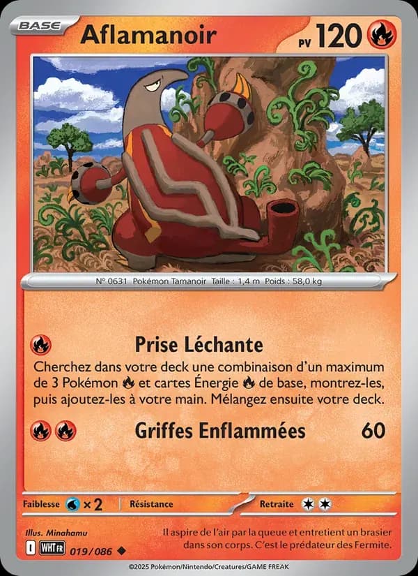 Aflamanoir — Flamme Blanche 19 French Pokémon card