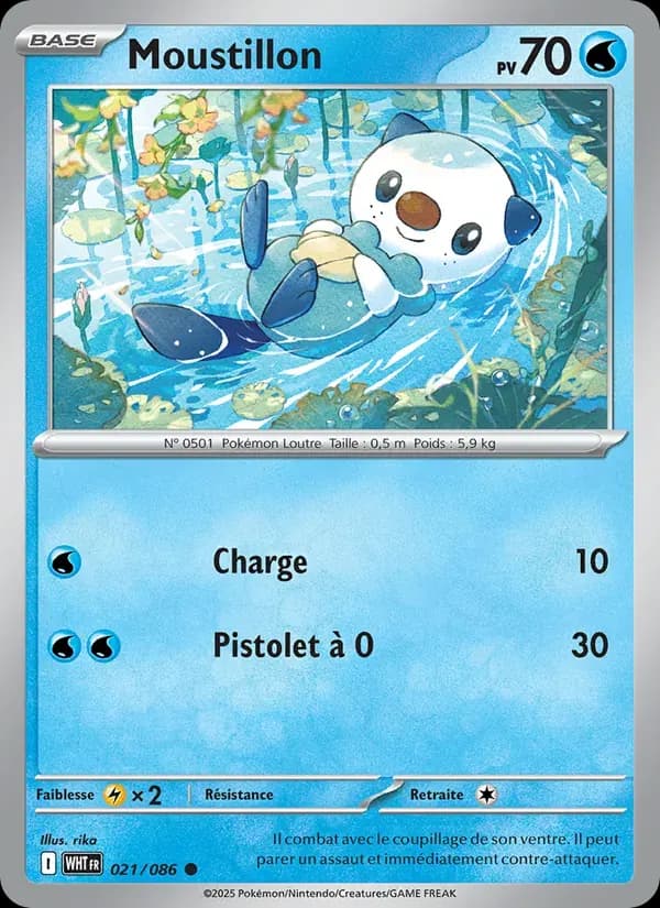Moustillon — Flamme Blanche 21 French Pokémon card