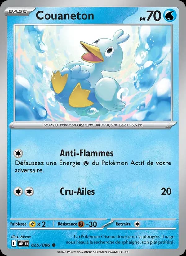 Couaneton — Flamme Blanche 25 French Pokémon card