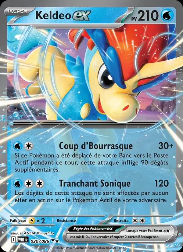 Keldeo-ex — Flamme Blanche 30 French Pokémon card