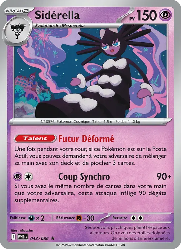 Sidérella — Flamme Blanche 43 French Pokémon card