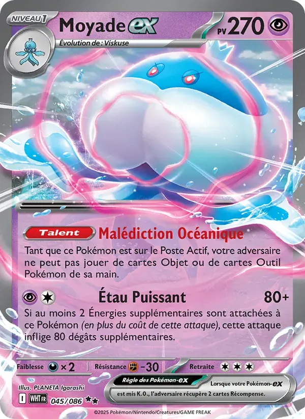 Moyade-ex — Flamme Blanche 45 French Pokémon card