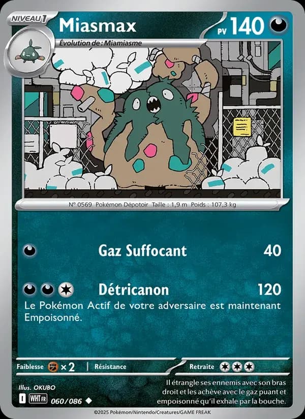 Miasmax — Flamme Blanche 60 French Pokémon card