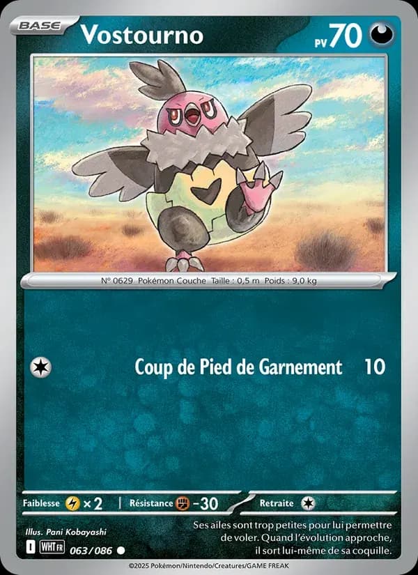 Vostourno — Flamme Blanche 63 French Pokémon card
