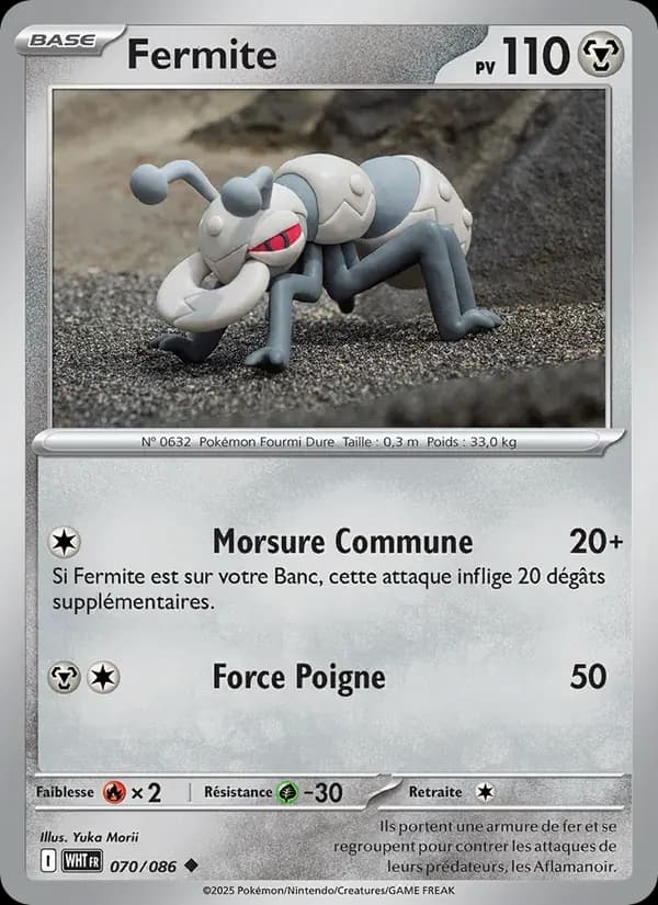 Fermite — Flamme Blanche 70 French Pokémon card