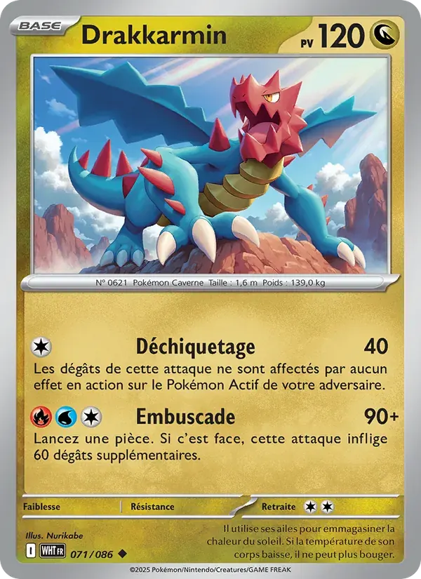Drakkarmin — Flamme Blanche 71 French Pokémon card