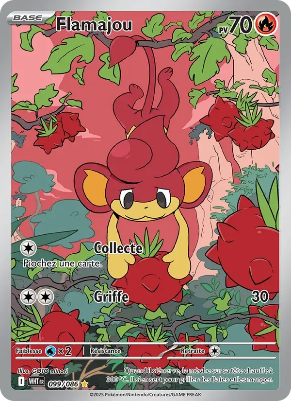 Flamajou — Flamme Blanche 99 French Pokémon card