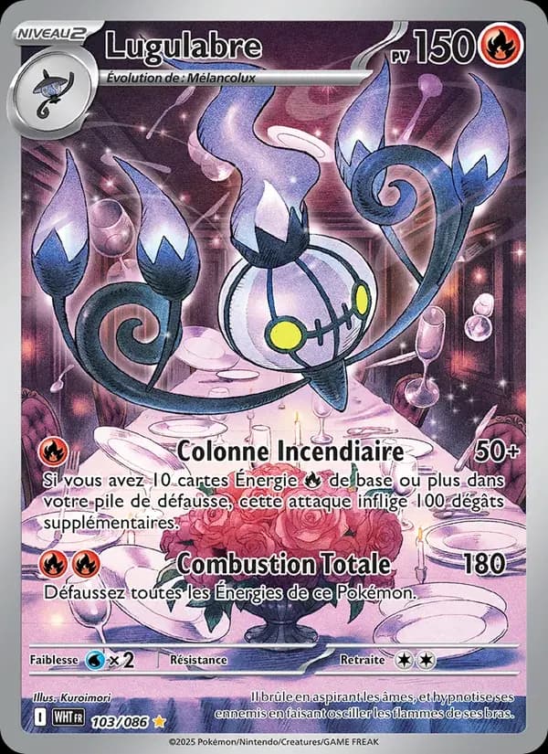 Lugulabre — Flamme Blanche 103 French Pokémon card