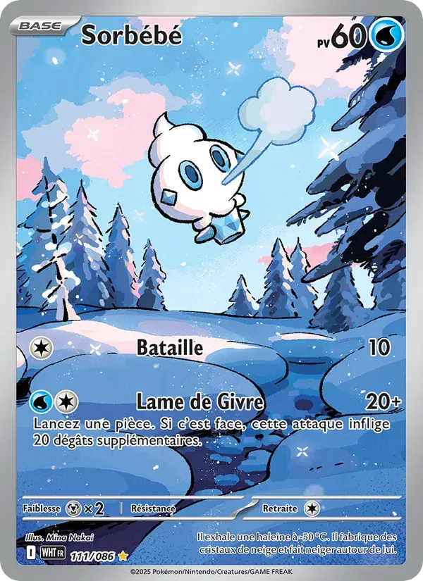 Sorbébé — Flamme Blanche 111 French Pokémon card