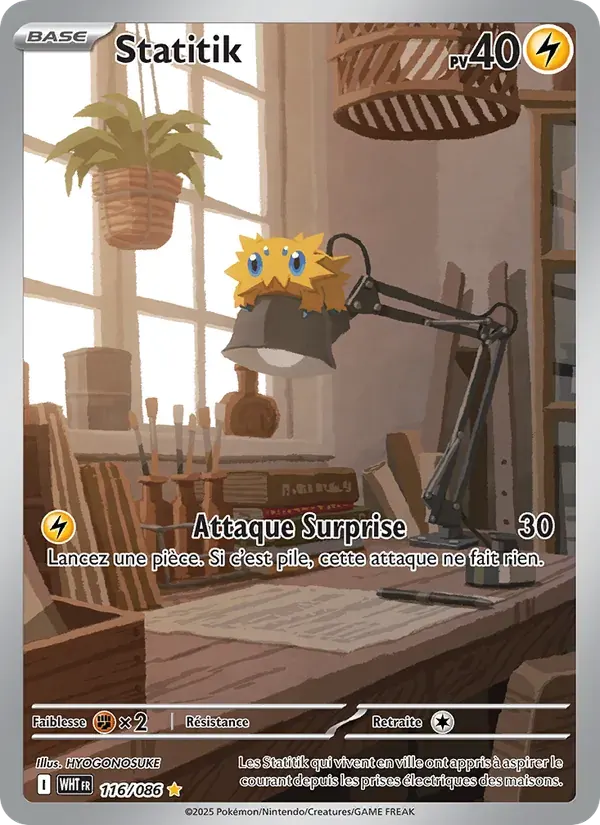 Statitik — Flamme Blanche 116 French Pokémon card