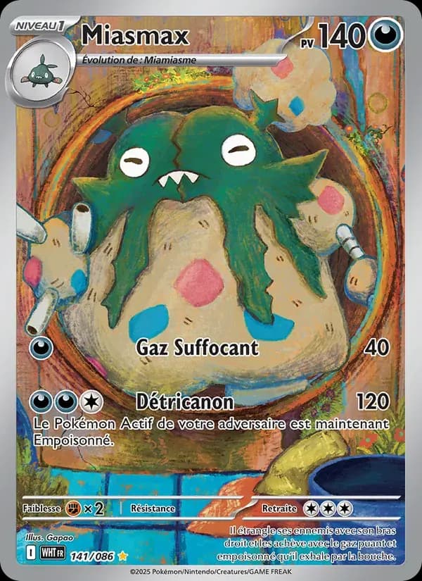 Miasmax — Flamme Blanche 141 French Pokémon card
