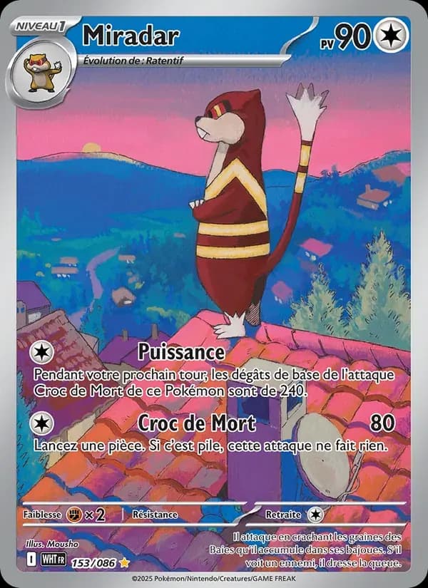Miradar — Flamme Blanche 153 French Pokémon card