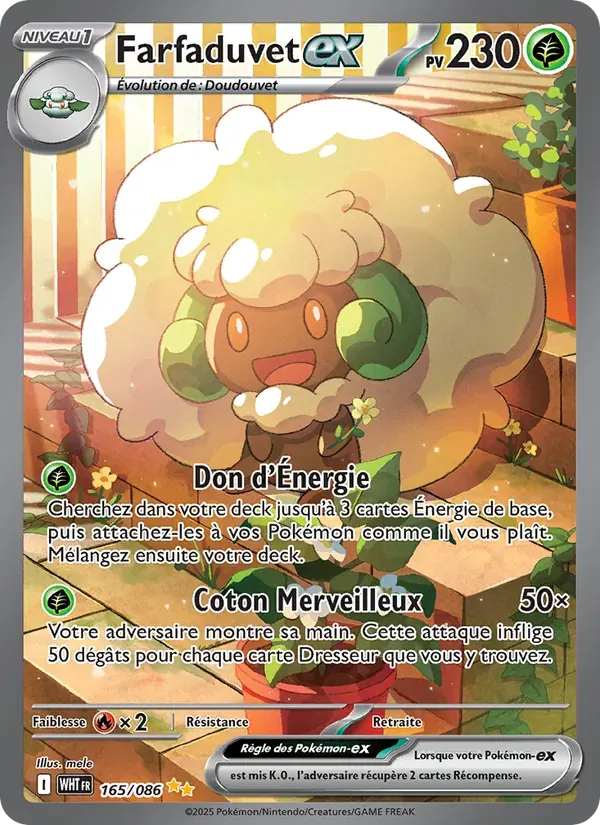 Farfaduvet-ex — Flamme Blanche 165 French Pokémon card