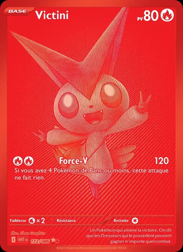 Victini — Flamme Blanche 172 French Pokémon card