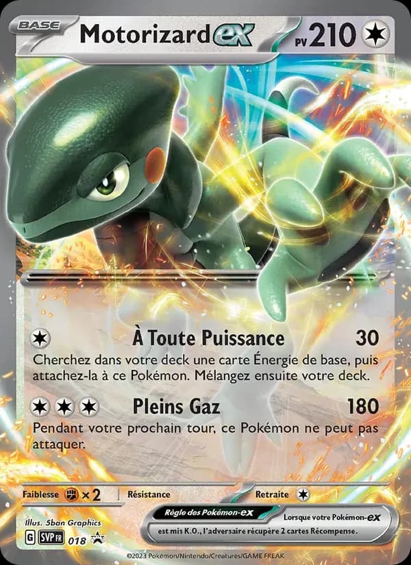 Motorizard-ex — SVP Black Star Promos 18 French Pokémon card