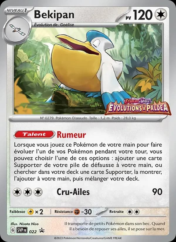 Bekipan — SVP Black Star Promos 22 French Pokémon card