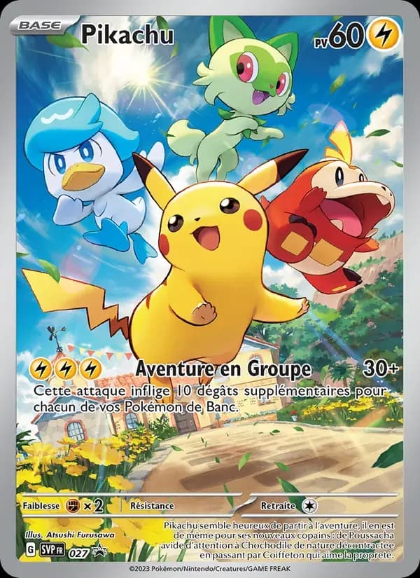 Pikachu — SVP Black Star Promos 27 French Pokémon card