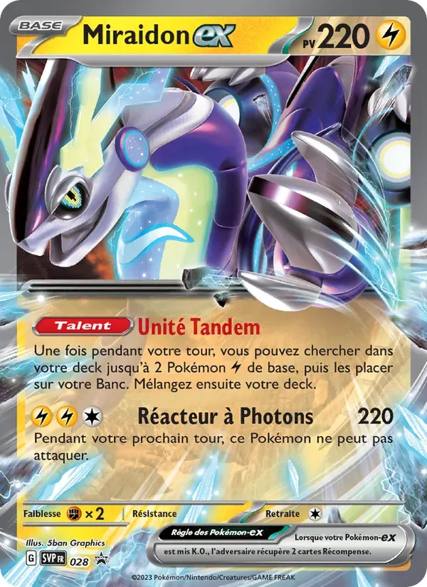 Miraidon-ex — SVP Black Star Promos 28 French Pokémon card