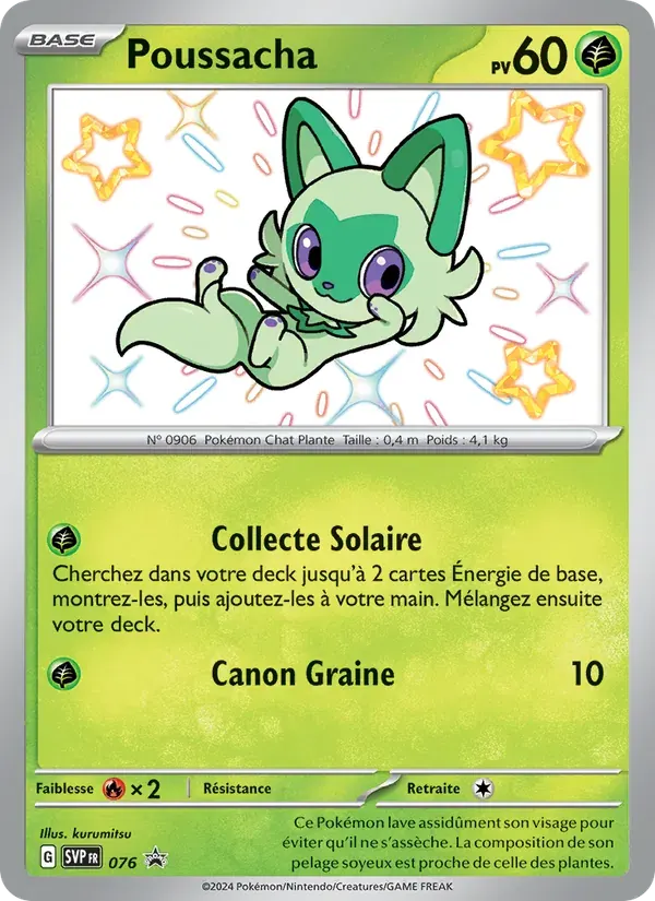 Poussacha — SVP Black Star Promos 76 French Pokémon card