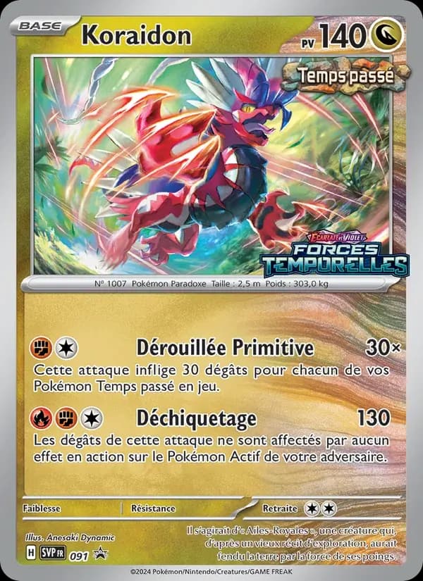 Koraidon — SVP Black Star Promos 91 French Pokémon card