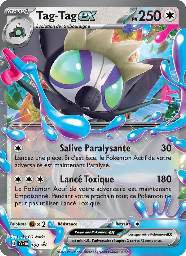 Tag-Tag-ex — SVP Black Star Promos 100 French Pokémon card
