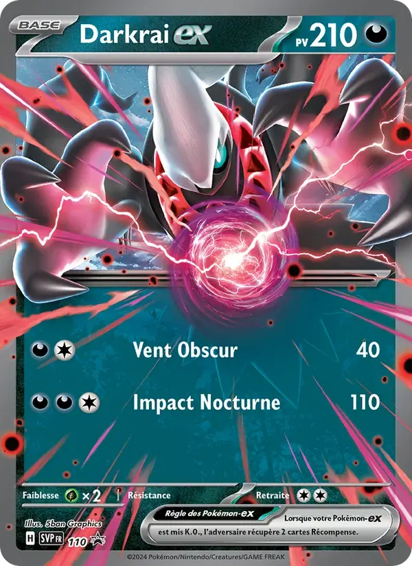 Darkrai-ex — SVP Black Star Promos 110 French Pokémon card