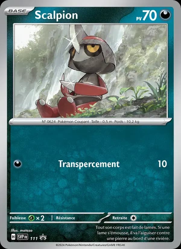 Scalpion — SVP Black Star Promos 111 French Pokémon card