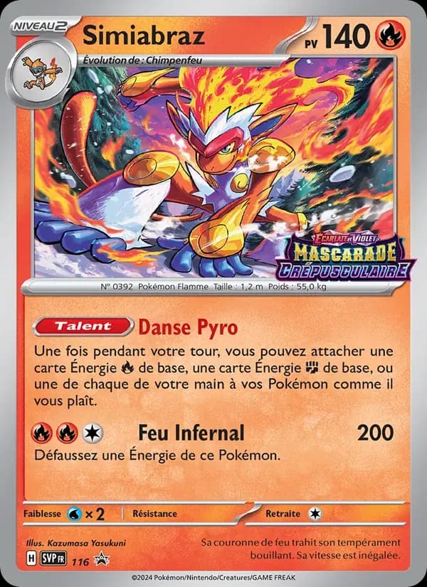 Simiabraz — SVP Black Star Promos 116 French Pokémon card