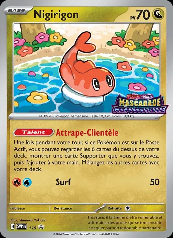 Nigirigon — SVP Black Star Promos 118 French Pokémon card
