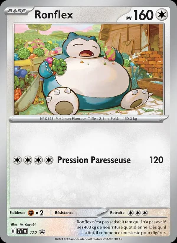 Ronflex — SVP Black Star Promos 122 French Pokémon card