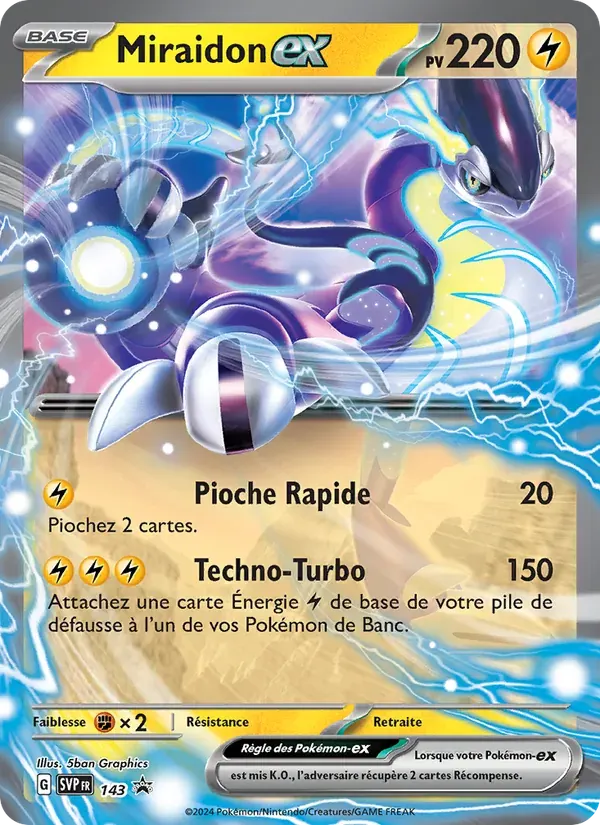 Miraidon-ex — SVP Black Star Promos 143 French Pokémon card