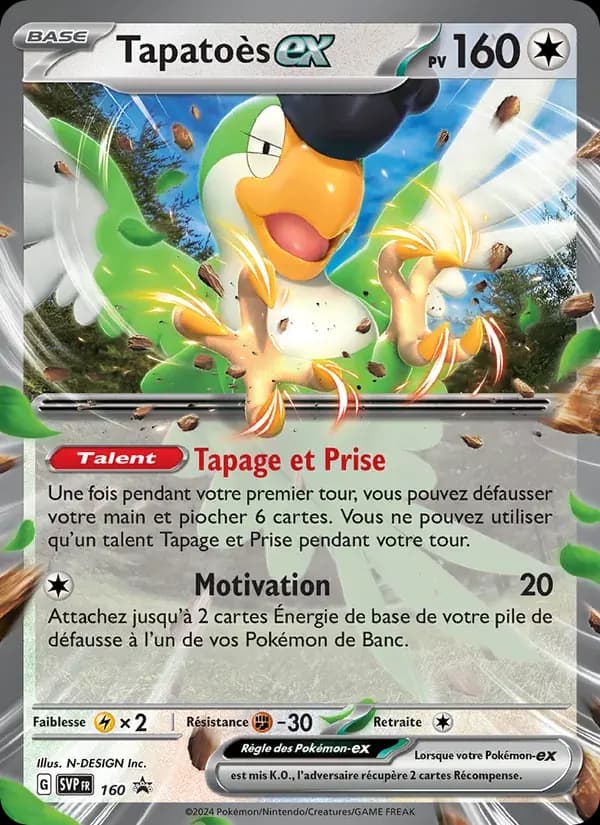 Tapatoès-ex — SVP Black Star Promos 160 French Pokémon card