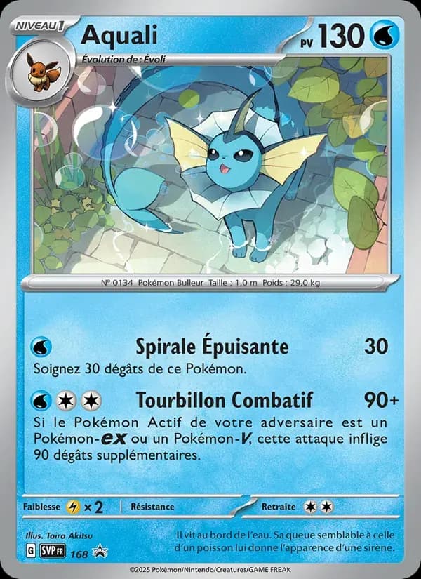 Aquali — SVP Black Star Promos 168 French Pokémon card